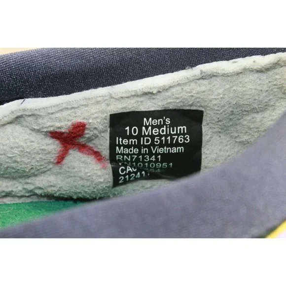 LL Bean Gray Nylon Mesh Cozy Fleece Ultralight PrimaLoft Slippers 10 M - Picture 7 of 9